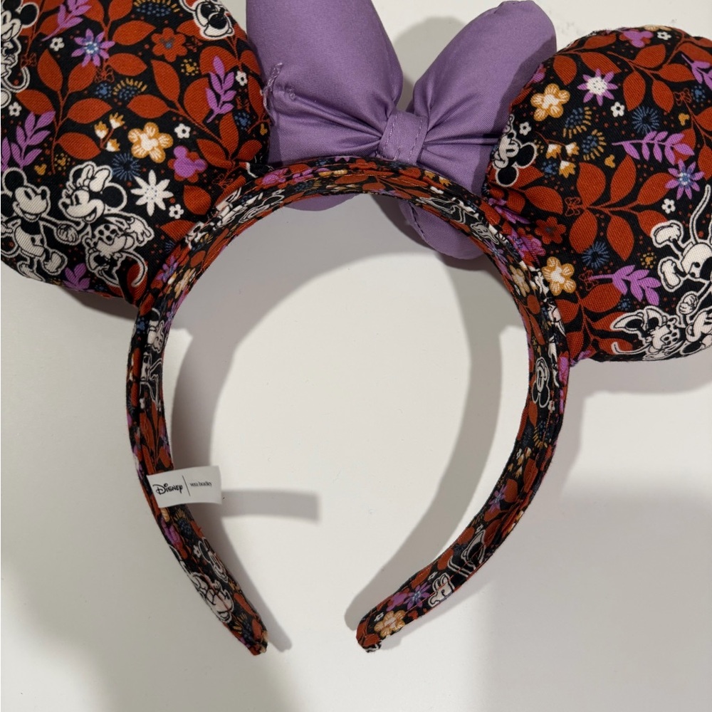 Vera Bradley Minnie Mouse Ears purple Headband - Picture 2 of 3